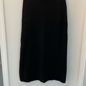 Zara Elegant Black Midi Skirt